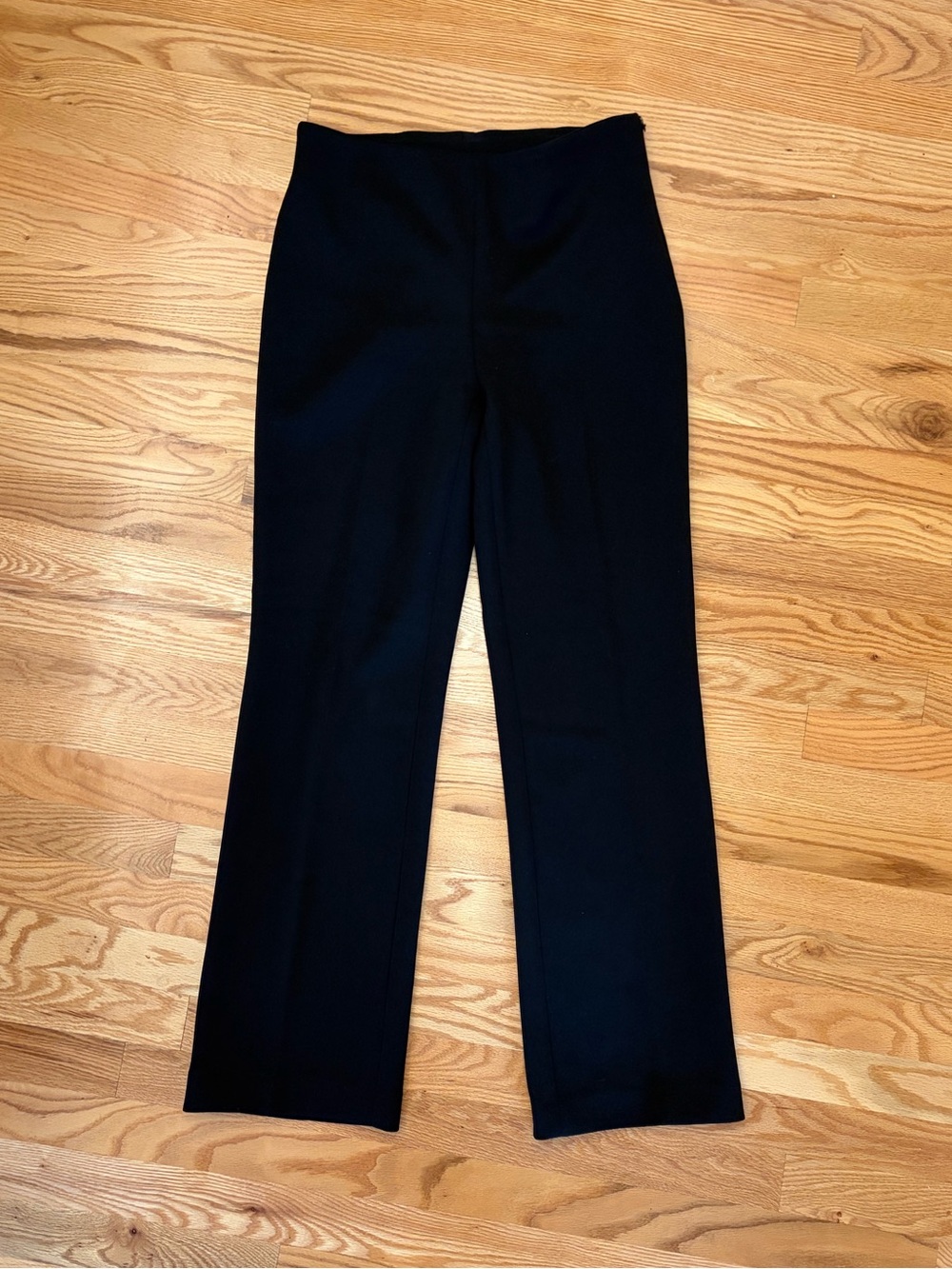 Black Tape_ Women's Black Straight-Leg Trousers